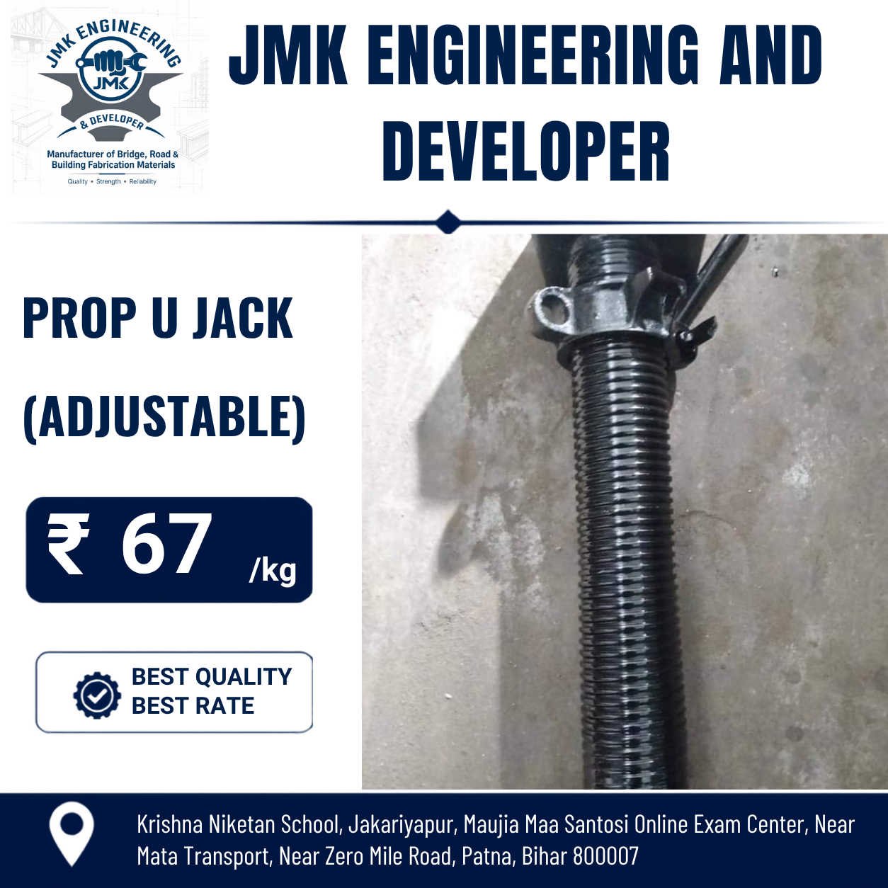 Prop U Jack Adjustable Support System