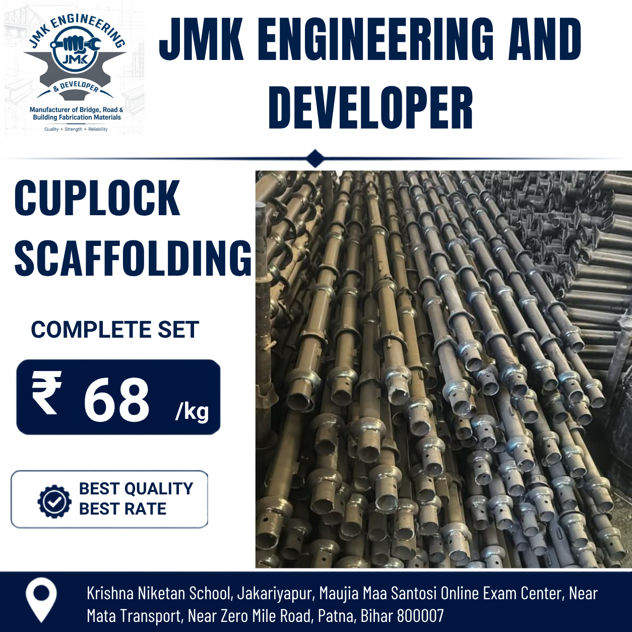 Cuplock Scaffolding System (Verticals & Ledgers)