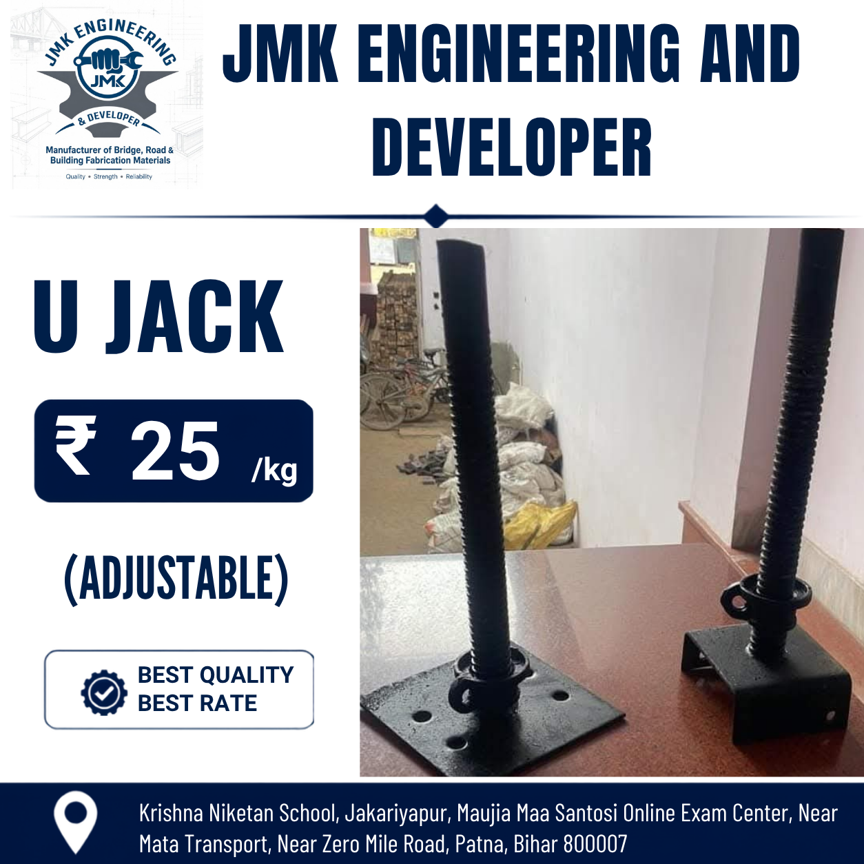 Adjustable U Head Scaffolding Jack